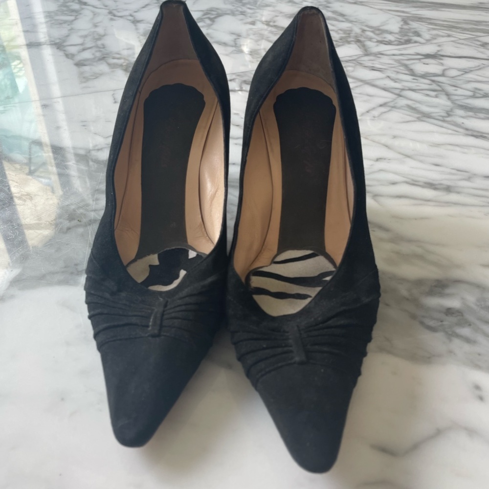 Black Suede Manolo Blahnik heels